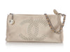 Chanel Beige Satin Evening Bag