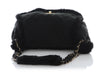 Chanel Black Shearling Flap