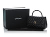 Chanel Medium Black Quilted Caviar Coco Handle