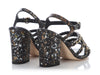 Chanel 17P Black and Gold Fantasy Python Sandals