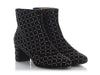 Chanel 15A Black Suede Chain Short Boots