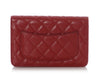 Chanel Red Quilted Caviar Wallet on Chain WOC