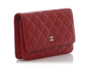 Chanel Red Quilted Caviar Wallet on Chain WOC