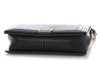 Chanel New Medium Black Chevron-Quilted Caviar Boy Bag