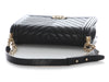 Chanel New Medium Black Chevron-Quilted Caviar Boy Bag