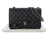 Chanel Jumbo Black Quilted Caviar Classic Double Flap