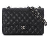 Chanel Jumbo Black Quilted Caviar Classic Double Flap