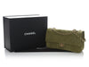 Chanel Maxi Green Quilted Suede Souplissimo Flap