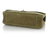 Chanel Maxi Green Quilted Suede Souplissimo Flap