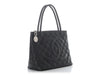 Chanel Black Quilted Caviar Medallion Tote