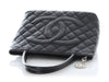 Chanel Black Quilted Caviar Grand Shopping Tote GST