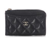 Chanel Black Caviar Zipped Card Holder