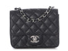 Chanel Mini Black Quilted Caviar Square Classic