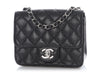 Chanel Mini Black Quilted Caviar Square Classic