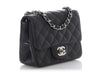 Chanel Mini Black Quilted Caviar Square Classic