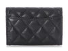 Chanel Black Quilted Caviar Classic Card Holder