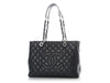 Chanel Black Quilted Caviar Grand Shopping Tote GST