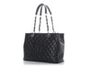 Chanel Black Quilted Caviar Grand Shopping Tote GST