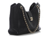 Chanel Small Black Quilted Caviar Shopping Tote