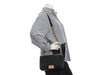 Chanel Old Medium Black Chevron-Quilted Caviar Boy Bag