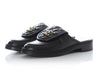 Chanel Black Lambskin Loafer Mules