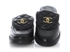 Chanel Black Lambskin Loafer Mules