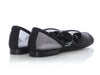 Chanel Black Grosgrain and Mesh Mary Janes