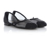 Chanel Black Grosgrain and Mesh Mary Janes