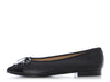Chanel Black Cap-Toe Ballet Flats