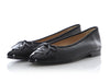 Chanel Black Cap-Toe Ballet Flats