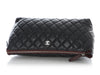 Chanel Large Black Quilted Caviar Cosmetic Pouch