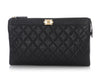 Chanel Medium Black Quilted Caviar Boy O-Case