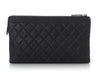 Chanel Medium Black Quilted Caviar Boy O-Case