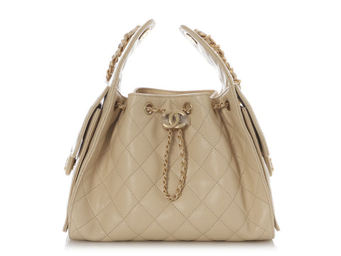 Chanel Small Beige Caviar 25 Bag