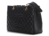 Chanel Black Quilted Caviar Grand Shopping Tote GST