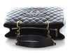 Chanel Black Quilted Caviar Grand Shopping Tote GST