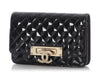 Chanel Black Quilted Patent Golden Class Wallet on Chain WOC