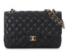Chanel Jumbo Black Quilted Caviar Classic Double Flap