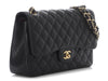 Chanel Jumbo Black Quilted Caviar Classic Double Flap