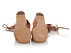 Chloe Brown Suede Lace-Up Gladiator Sandals
