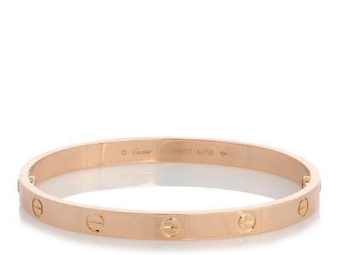Cartier 18K Rose Gold Love Bracelet 19