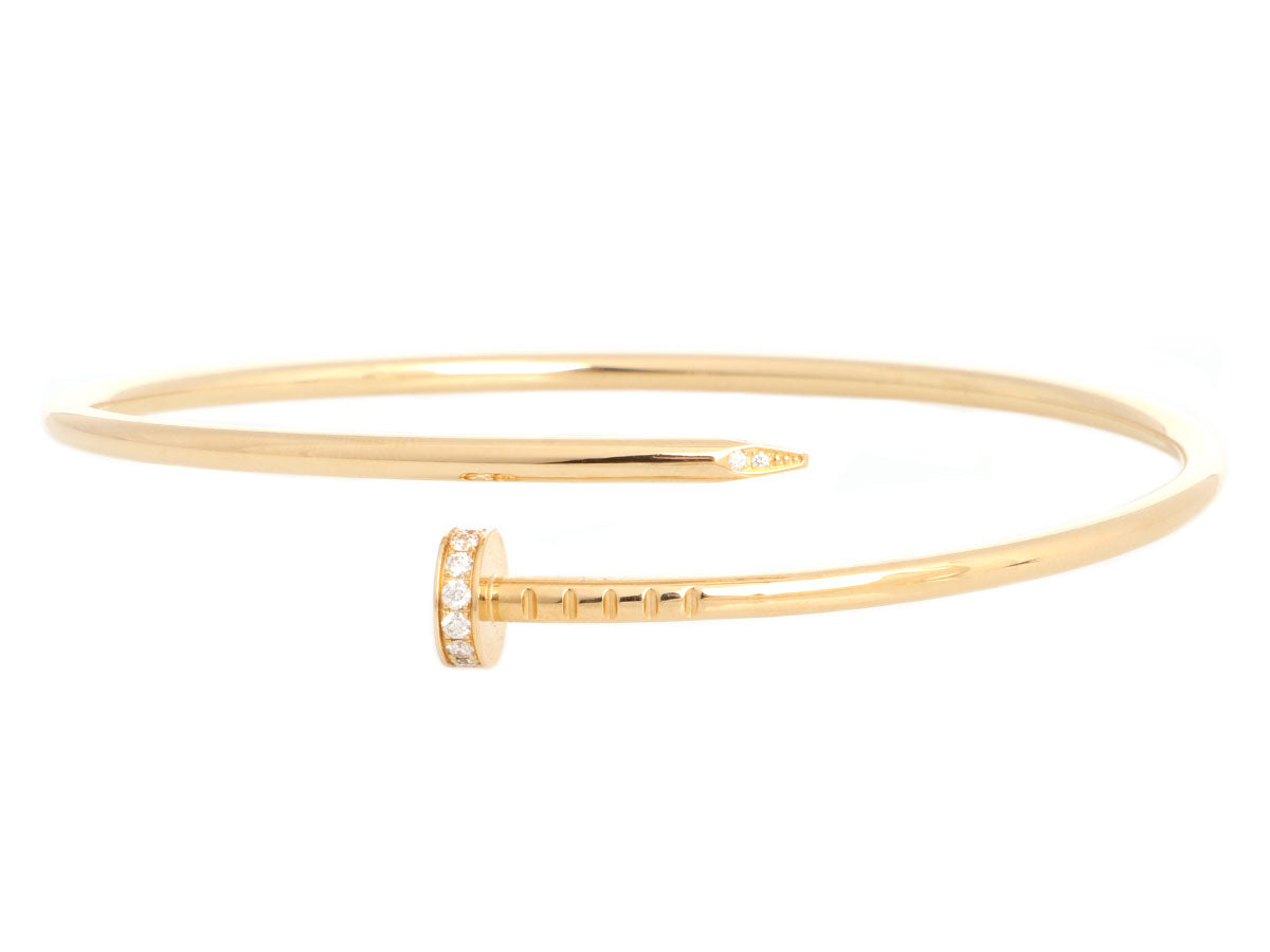 Cartier Juste un Clou size 17 yellow gold nail bracelet -... for  Rp.65,047,278 for sale from a Trusted Seller on Chrono24