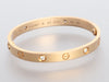 Cartier 18K Rose Gold 4-Diamond Love Bracelet 16