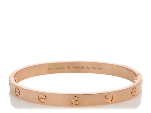 Cartier 18K Rose Gold Classic Love Bracelet 18