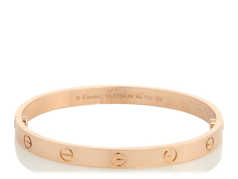 Cartier 18K Rose Gold Classic Love Bracelet 18