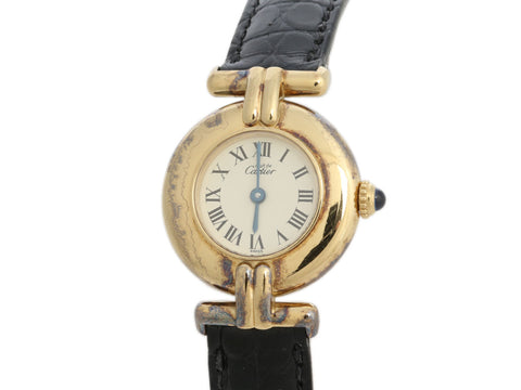 Cartier Vintage Ladies Vermeil Le Must Colisée Watch 24mm