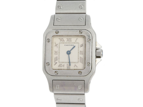 Cartier Stainless Steel Ladies Santos Watch