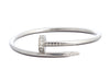 Cartier 18K White Gold Diamond Juste un Clou Bracelet