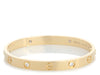 Cartier 18K Yellow Gold 4-Diamond Love Bracelet 16