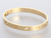 Cartier 18K Yellow Gold 4-Diamond Love Bracelet 16